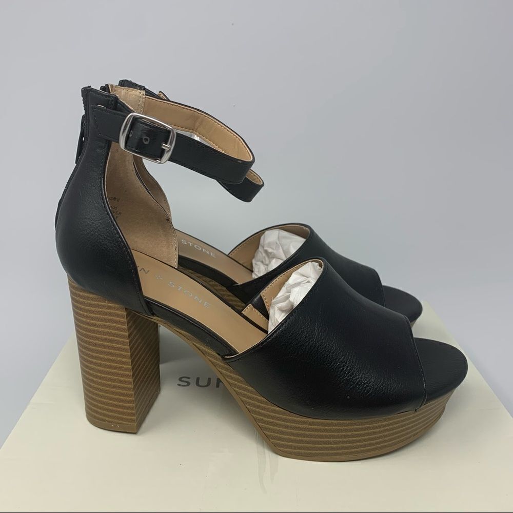 Sun+Stone Platform Sandal - Picture 3 of 10